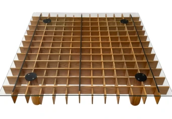 XL Kyoto Graphic Coffee Table by Gianfranco Frattini for Ghianda / Knoll, 1974